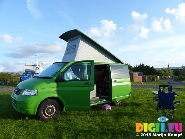 FZ018391 Campervan at campsite